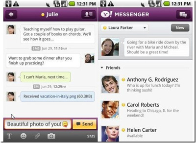 Yahoo! Messenger app